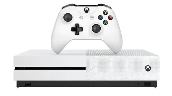 Microsoft Xbox One S 500 GB Weiß + Spiel Assassins's Creed Origins
