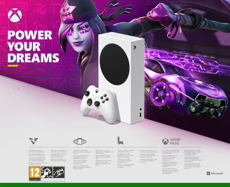 Microsoft Xbox Series S + Fortnite & Rocket League Bündel 512 GB, WLAN, weiß