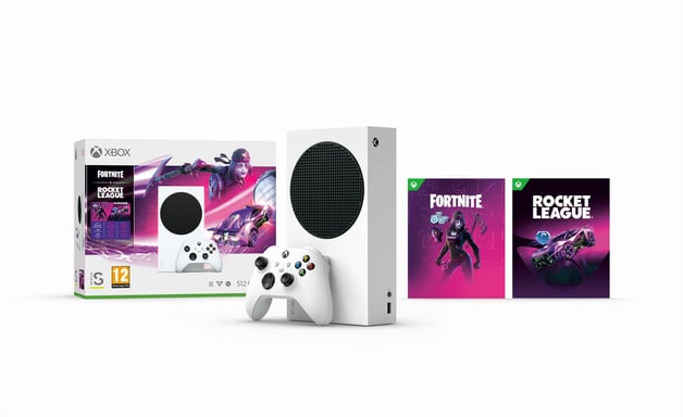 Microsoft Xbox Series S + Fortnite & Rocket League Bündel 512 GB, WLAN, weiß