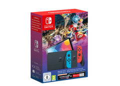 Nintendo – Switch OLED Neon + Mario Kart 8 Deluxe im Paket