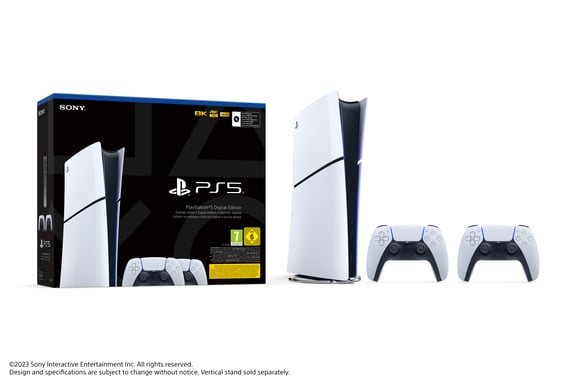 Pack - PlayStation 5 Slim 1TB-Konsole + 2. Dualsense-Controller Weiß