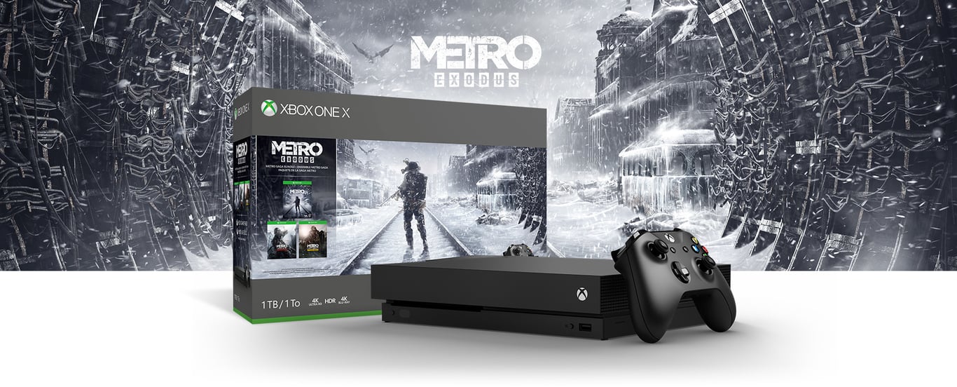 Microsoft Xbox One X + Metro Exodus 1 TB WLAN Schwarz